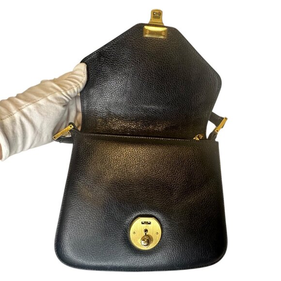 MCM Black and Gold Crossbody Bag with Structured Design - Picture 7 of 11